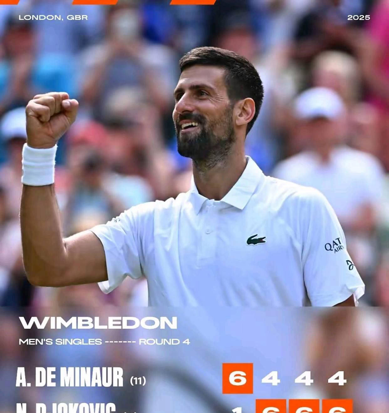 美网力克法网，德约科维奇状态火热